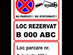 Indicator personalizat nu parcati nu stationa
