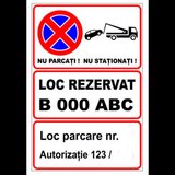 Indicator personalizat nu parcati nu stationa